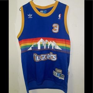 Retro Adidas Nuggets Allen Iverson Jersey Large.